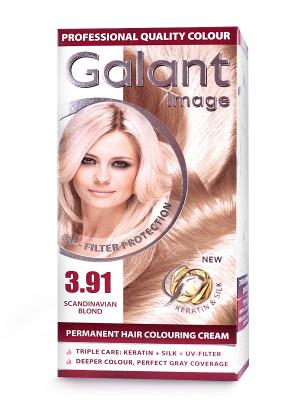 Cтойкая крем-краска для волос  GALANT 3.91 скандинавский супер блонд, 125 мл., (Болгария) Image. Цвет: кремовый