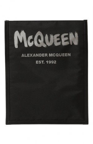Текстильная сумка Alexander McQueen. Цвет: чёрный