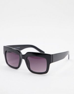 Квадратные солнцезащитные очки в стиле oversized -Черный цвет AJ Morgan