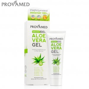Aloe Vera Gel, 100% органический, успокаивающий и увлажняющий гель для восстановления кожи, 50 г. - Тайский уход за кожей PROVAMED