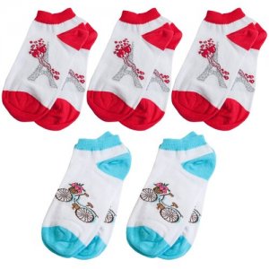 Комплект из 5 пар детских носков (Орудьевский трикотаж) микс 2, размер 14-16 RuSocks. Цвет: мультиколор