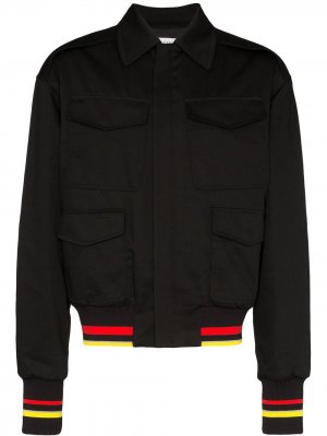 Куртка-бомбер с накладными карманами JW Anderson. Цвет: черный