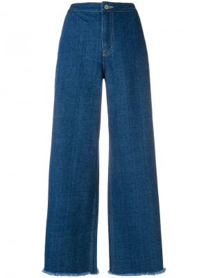 Широкие джинсы Neul. Цвет: синий