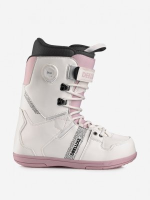Сноубордические ботинки D.N.A., Белый Deeluxe. Цвет: белый