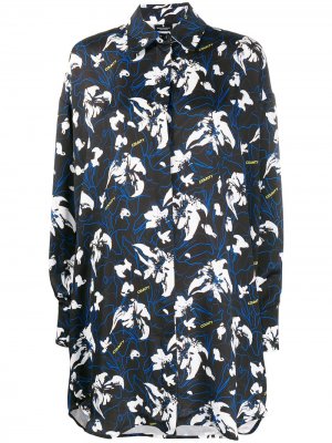 Рубашка с абстрактным цветочным принтом Marcelo Burlon County of Milan. Цвет: черный