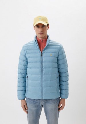 Куртка утепленная Polo Ralph Lauren. Цвет: голубой