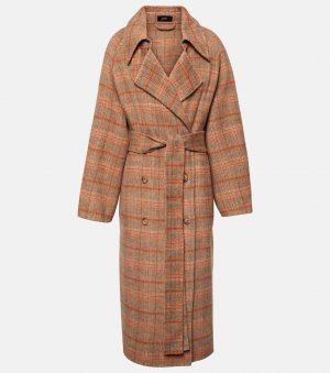 Пальто chatsworth в клетку из смесовой шерсти , коричневый Joseph