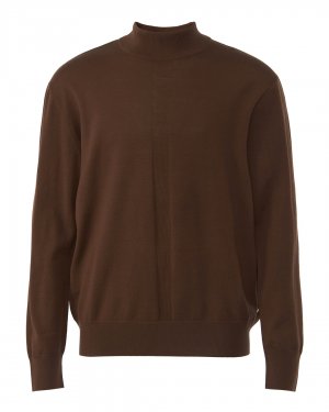 Шерстяной базовый свитер Études. Цвет: коричневый