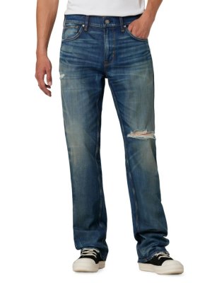 Рваные джинсы Walker с высокой посадкой , синий Hudson