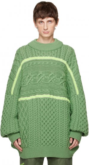 Зеленый свитер с круглым вырезом Sage Robyn Lynch