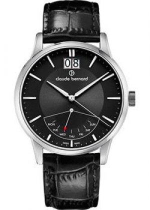 Швейцарские наручные мужские часы 41001-3NIN. Коллекция Classic Gents Claude Bernard