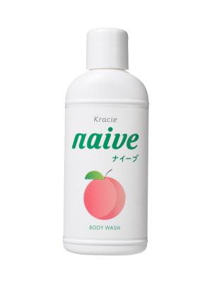 Naive Мыло жидкое  для тела с экстрактом листьев персикового дерева 80 мл Kracie. Цвет: белый