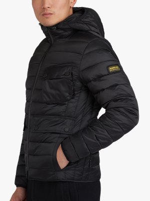 Утепленная куртка приталенного кроя International Ouston, черная Barbour