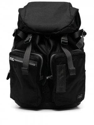 Рюкзак с карманами и нашивкой-логотипом Porter-Yoshida & Co.. Цвет: черный
