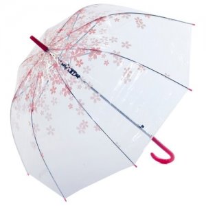 Зонт-трость Нежность, Bradex (SU 0045). Цвет: розовый/бесцветный