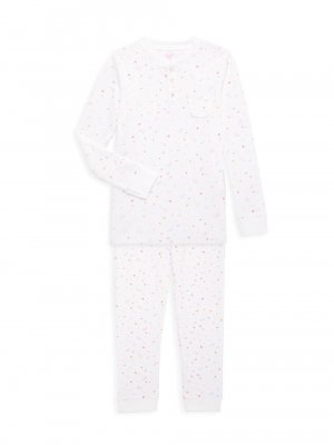 Пижамный комплект из 2 предметов с принтом Little Kid's & Star Crown , розовый Marie Chantal