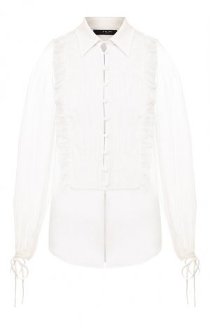 Шелковая блузка Amiri. Цвет: белый