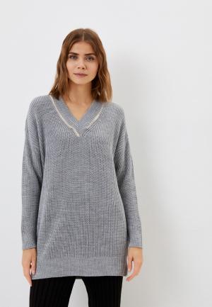 Пуловер Izabella. Цвет: серый