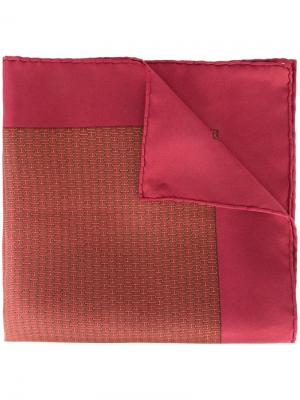 Карманный платок с рисунком Hermès Vintage. Цвет: красный