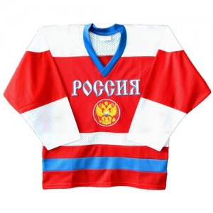 Майка детская хоккейная Россия красная Felante. Цвет: белый/красный