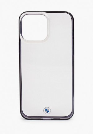 Чехол для iPhone BMW 13 Pro Max, Signature PC/TPU Hard Transp/Black edges. Цвет: прозрачный
