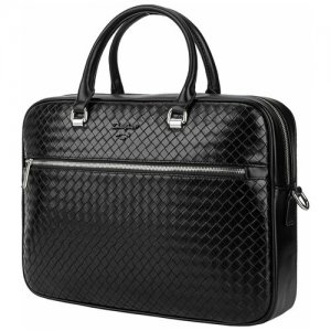Надежный, стильный, вместительный и практичный портфель из экокожи David Jones 905503K. Цвет: черный