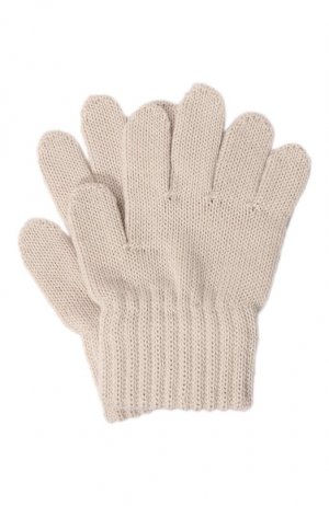 Шерстяные перчатки Catya. Цвет: бежевый