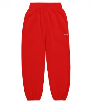 Спортивные брюки из хлопкового джерси с логотипом , красный Balenciaga Kids