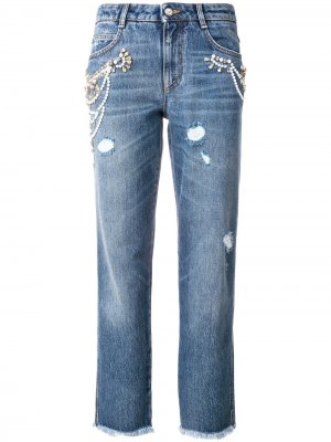 Укороченные джинсы Ermanno Scervino. Цвет: синий