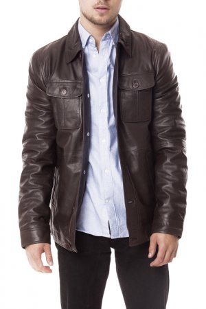 Jacket Isaco & Kawa. Цвет: dark brown