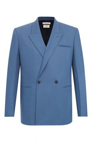Кашемировый пиджак Bottega Veneta. Цвет: синий