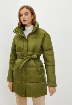 Куртка утепленная Helena Vera. Цвет: зеленый