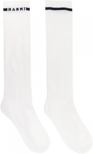 Белые носки с логотипом Marni