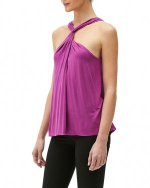 Топ Cindy Luxe Jersey Front To Back Twist Halter Tank Top, цвет Orchid Michael Stars