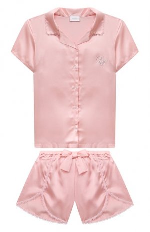Шелковая пижама La Perla. Цвет: розовый