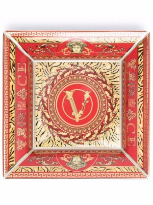 Тарелка Virtus Holiday Versace. Цвет: красный