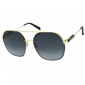 Солнцезащитные очки 576/S, черный, золотой MARC JACOBS. Цвет: золотистый/золотой/черный
