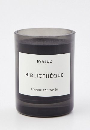 Свеча ароматическая Byredo BIBLIOTHEQUE Fragranced Candle, до 60 ч, 240 г. Цвет: черный