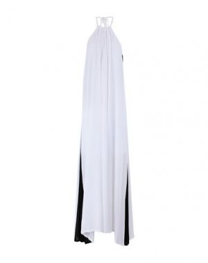 Длинное платье BSB. Цвет: белый