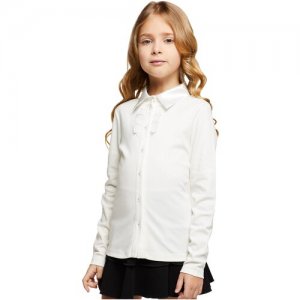 Блузка для девочки , рост 152, возраст 12 лет, цвет белый Снег. Цвет: белый