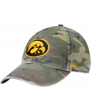 Мужская камуфляжная регулируемая шапка Iowa Hawkeyes Clean Up Core '47 Brand '47
