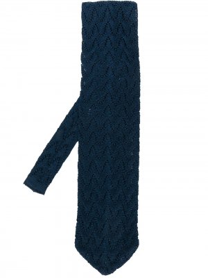 Вязаный галстук с узором Gianfranco Ferré Pre-Owned. Цвет: синий