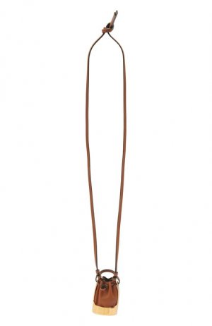 Кулон на шнурке Balloon Loewe. Цвет: коричневый