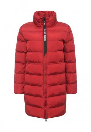Куртка утепленная Love Moschino. Цвет: красный