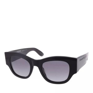 Солнцезащитные очки am0420s black-black-grey Alexander Mcqueen, черный McQueen