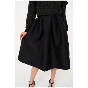Пышная юбка-миди из тафты 16SS-02-0220-FS Черный 44 T-Skirt. Цвет: черный