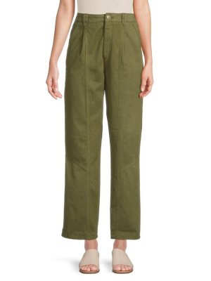 Укороченные брюки Sahara в практичном стиле , цвет Olive Green Sandro