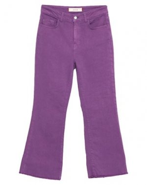 Джинсовые брюки JUCCA. Цвет: фиолетовый