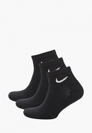 Носки 3 пары Nike U NK EVERYDAY CUSH ANKLE 3PR. Цвет: черный