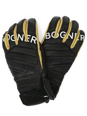 Перчатки комбинированные BOGNER. Цвет: коричневый